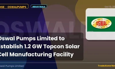 Oswal Pumps Limited Oswalpumps Q4 FY26: 1.2 GW Topcon Solar Cell Facility