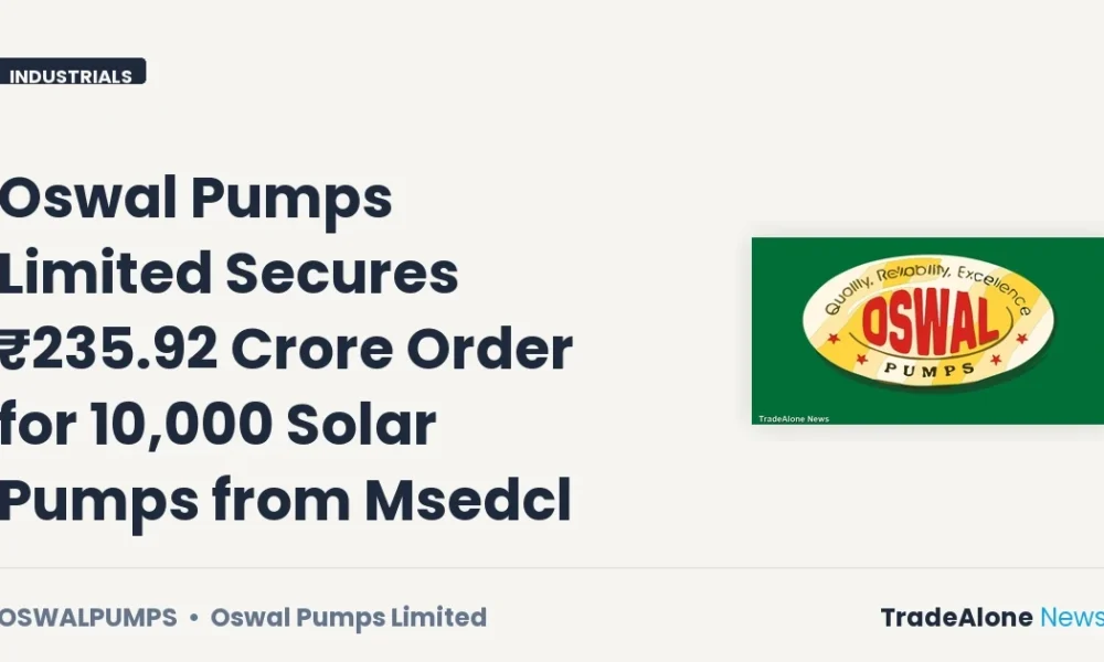 Oswal Pumps Limited Oswalpumps Q4 FY26 Order