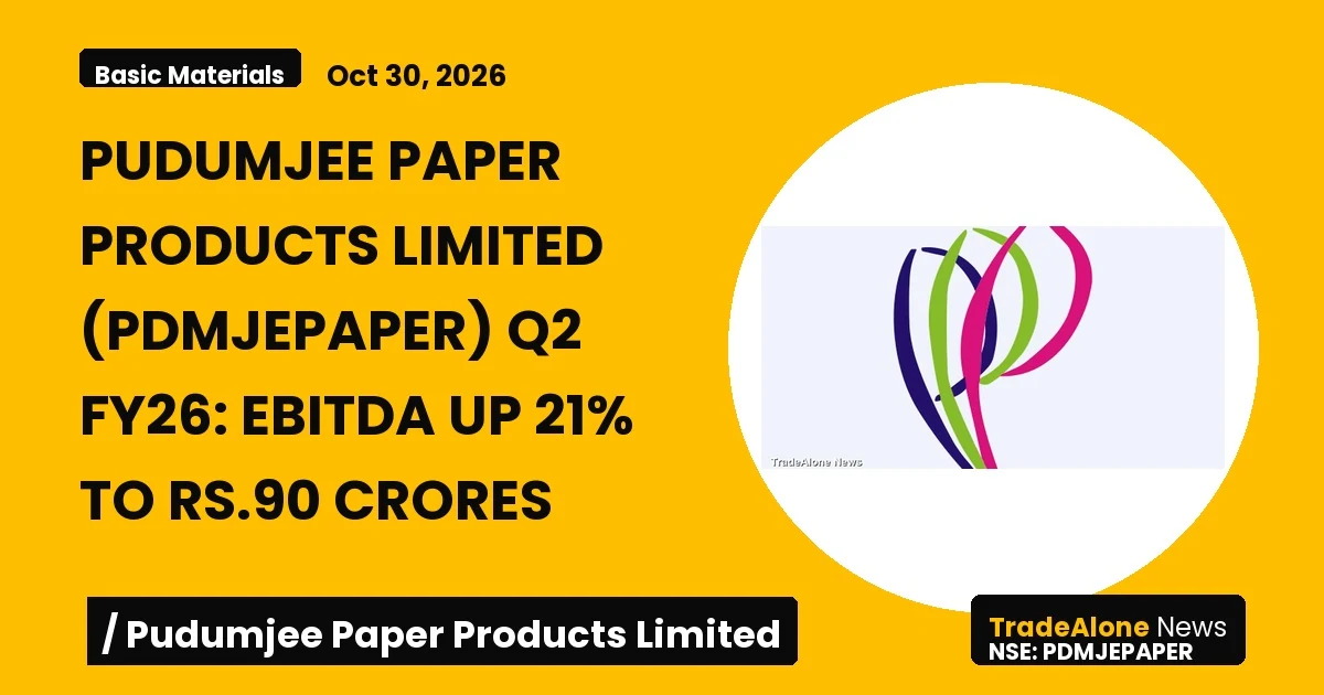 Pudumjee Paper Products Limited Pdmjepaper Q2 FY26 Ebitda