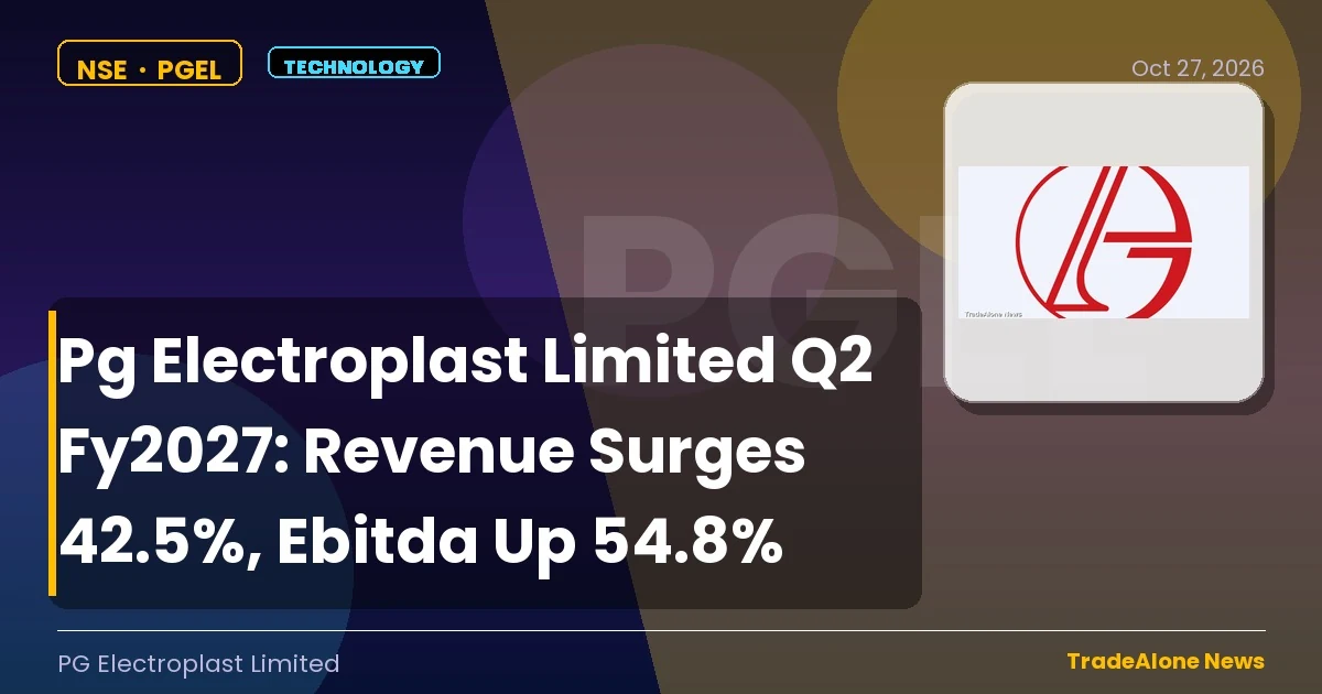Pg Electroplast Limited PGEL Q2 FY27 Results