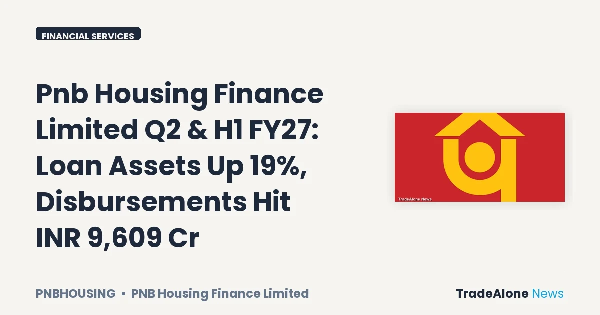Pnb Housing Finance Limited Pnbhousing Q2 FY27 Results