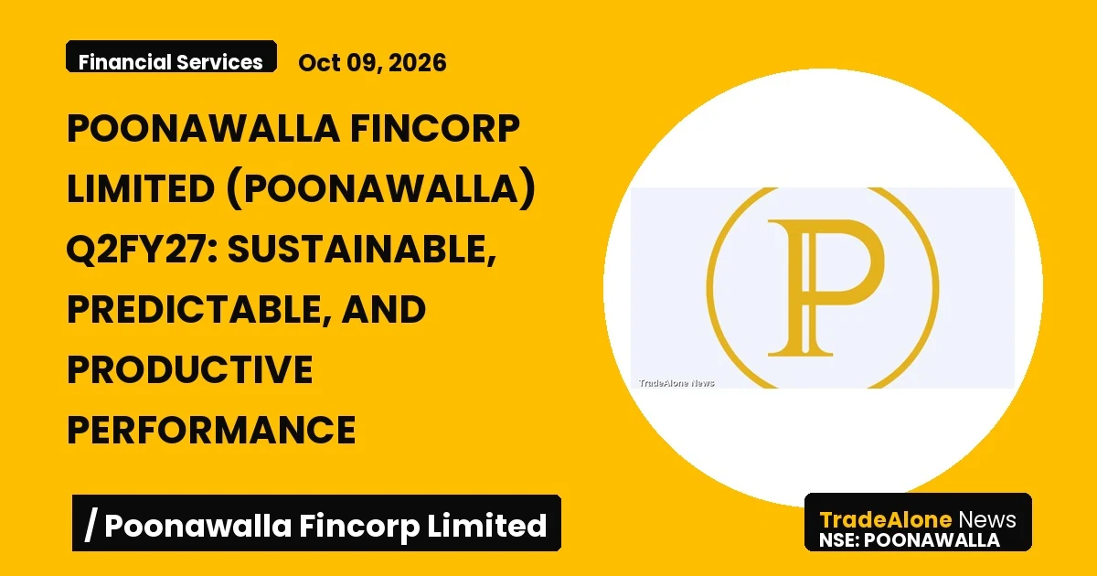 Poonawalla Fincorp Limited Poonawalla Q2fy27 Results