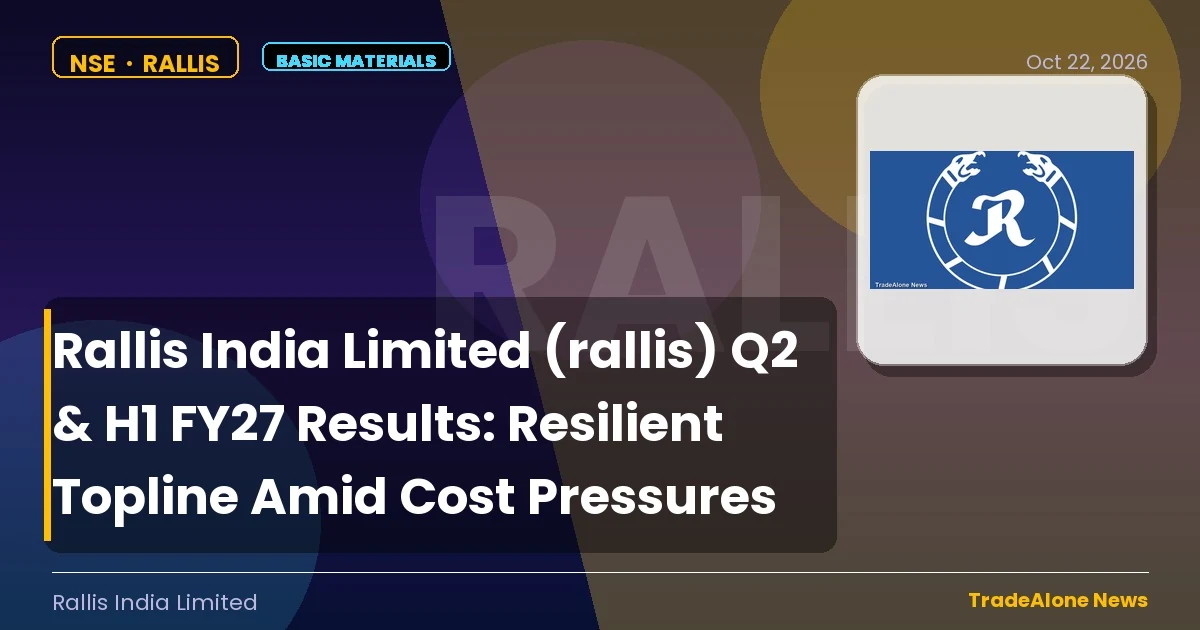 Rallis India Limited Rallis Q2 FY27 Results