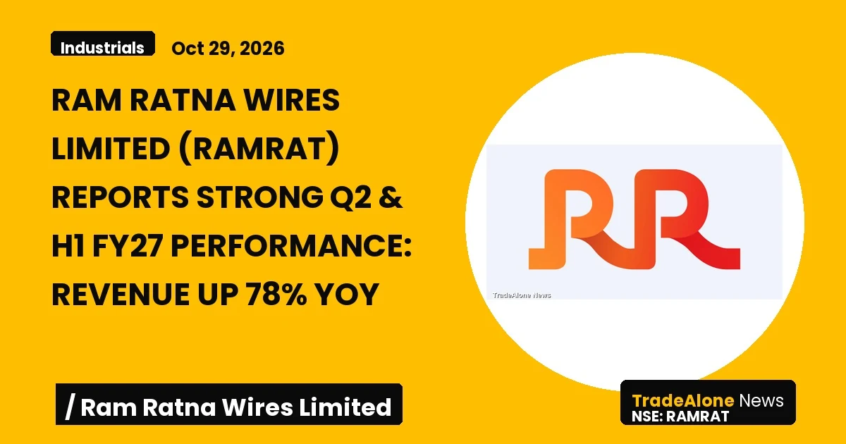 Ram Ratna Wires Limited Ramrat Q2 FY27 Results