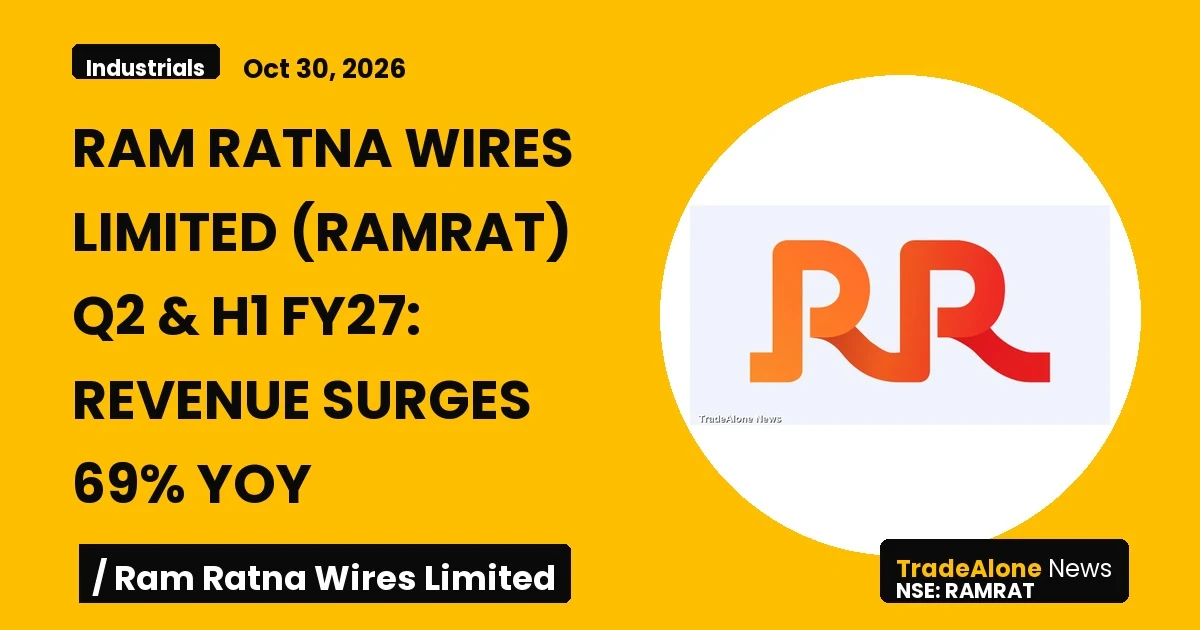 Ram Ratna Wires Limited Ramrat Q2 FY27 Results