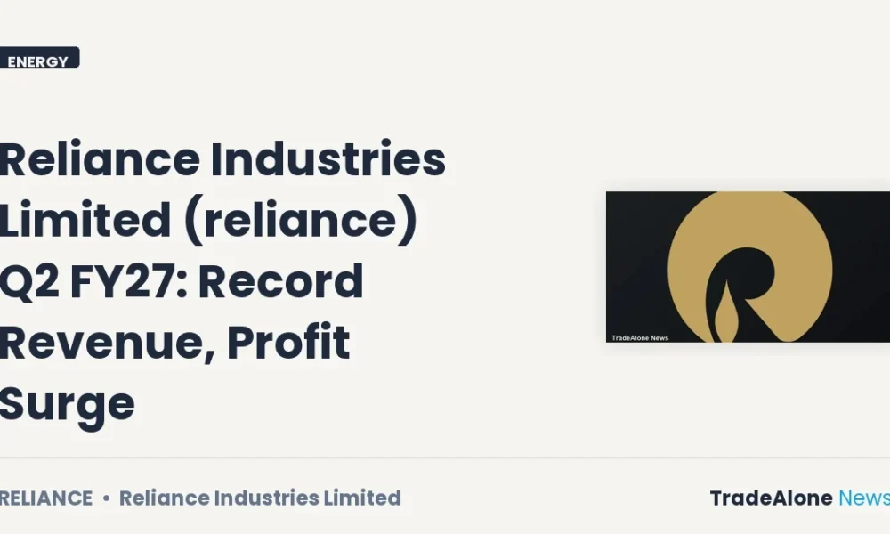 Reliance Industries Limited Reliance Q2 FY27 Results