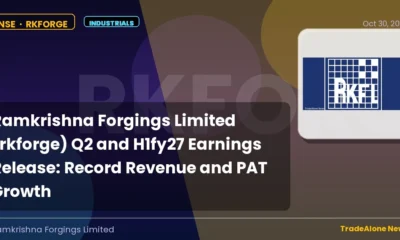 Ramkrishna Forgings Limited Rkforge Q2fy27 Results