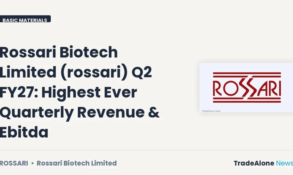 Rossari Biotech Limited Rossari Q2 FY27 Results