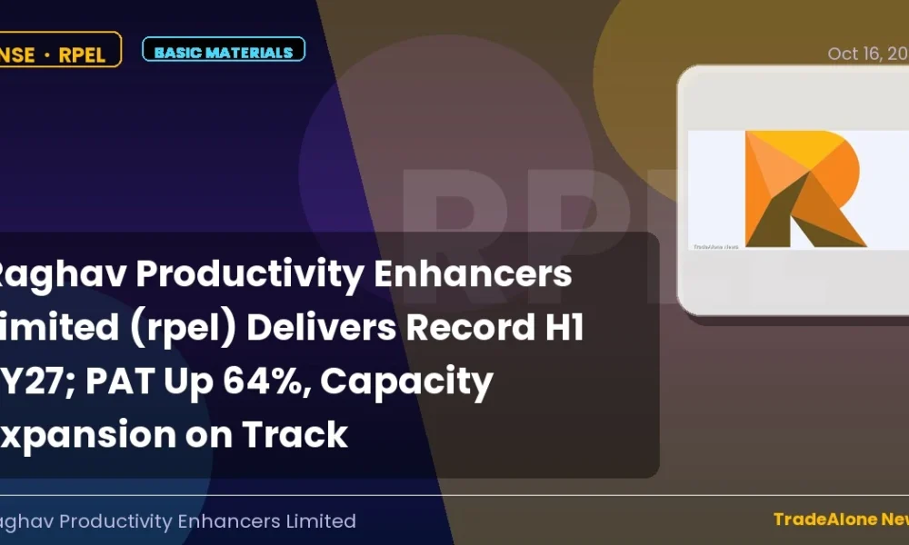 Raghav Productivity Enhancers Limited RPEL H1 FY27 Results