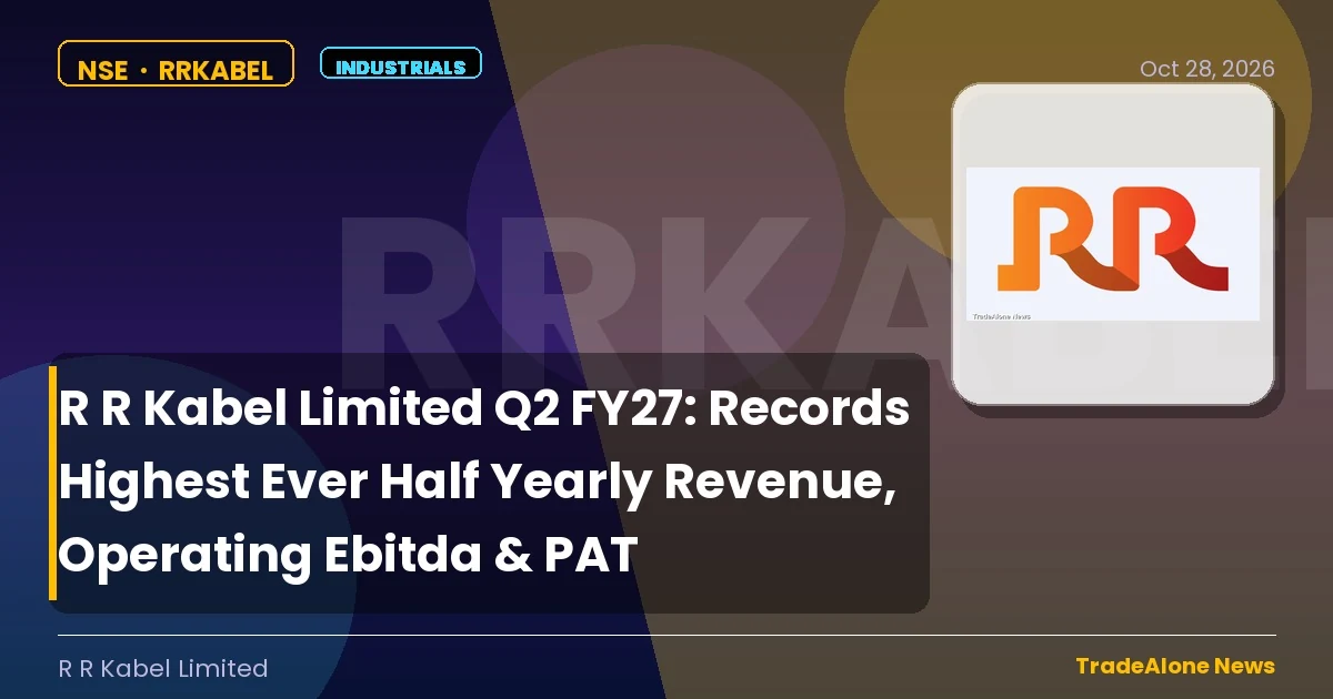 R R Kabel Limited Rrkabel Q2 FY27 Results