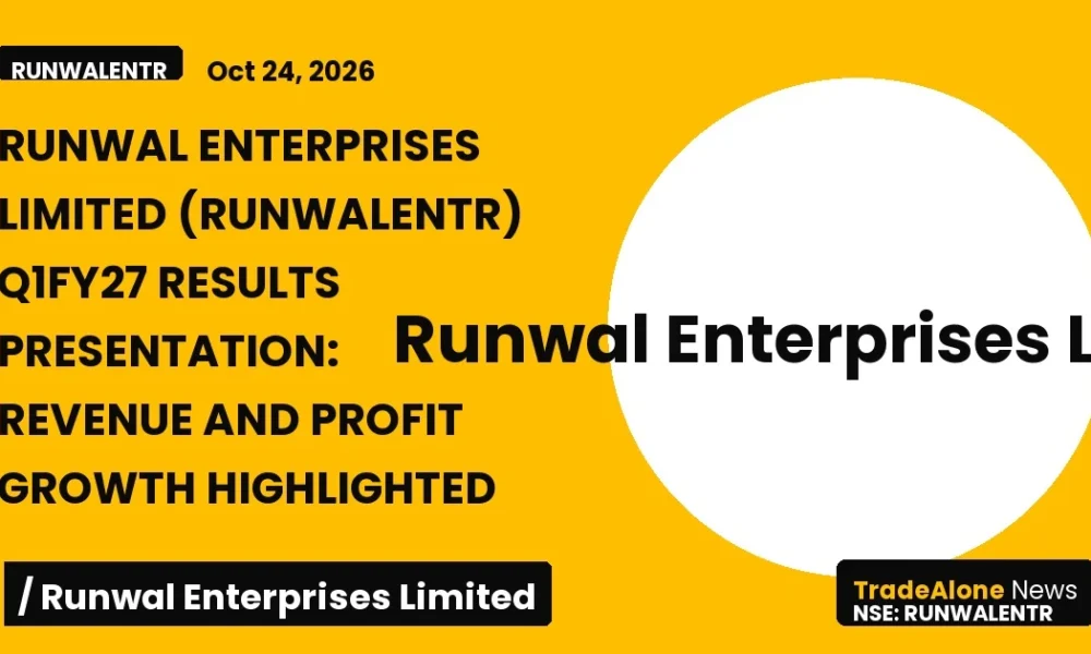 Runwal Enterprises Limited Runwalentr Q1fy27 Results