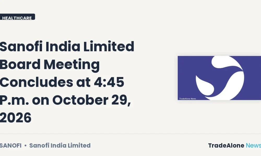Sanofi India Limited Sanofi Board Meeting October 2026