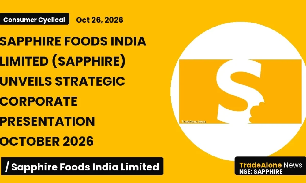 Sapphire Foods India Limited Sapphire Corporate Presentation October 2026