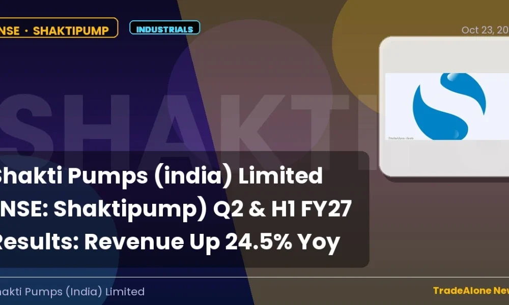 Shakti Pumps (india) Limited NSE Shaktipump Q2 FY27