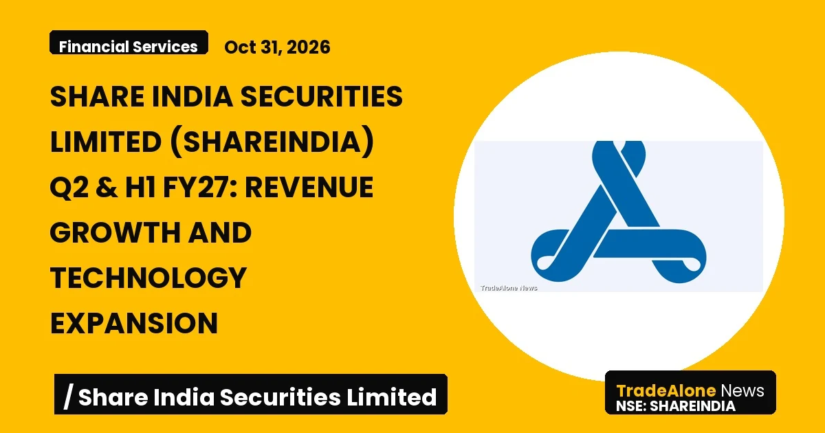 Share India Securities Limited Shareindia Q2 FY27 Results