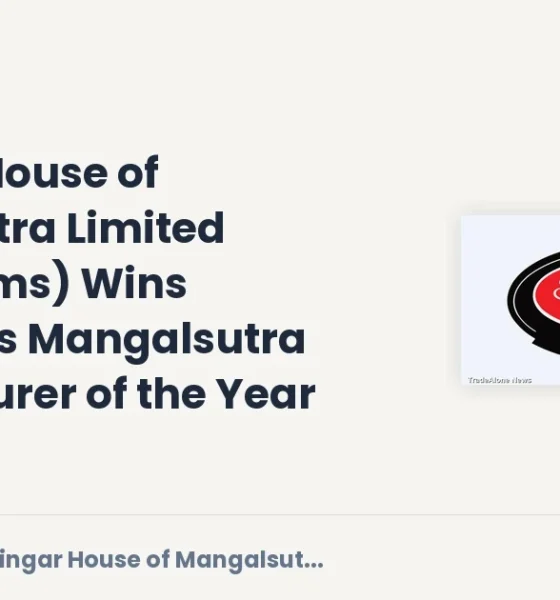 Shringar House of Mangalsutra Limited Shringarms Award
