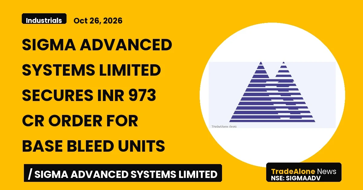 Sigma Advanced Systems Limited Sigmaadv Q4 FY26 Order