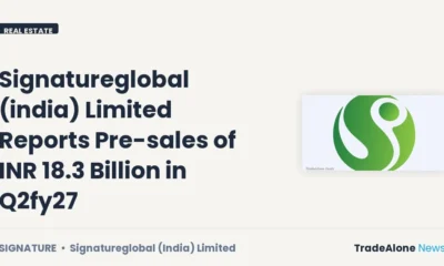 Signatureglobal (india) Limited Signature Q2fy27 Pre-sales