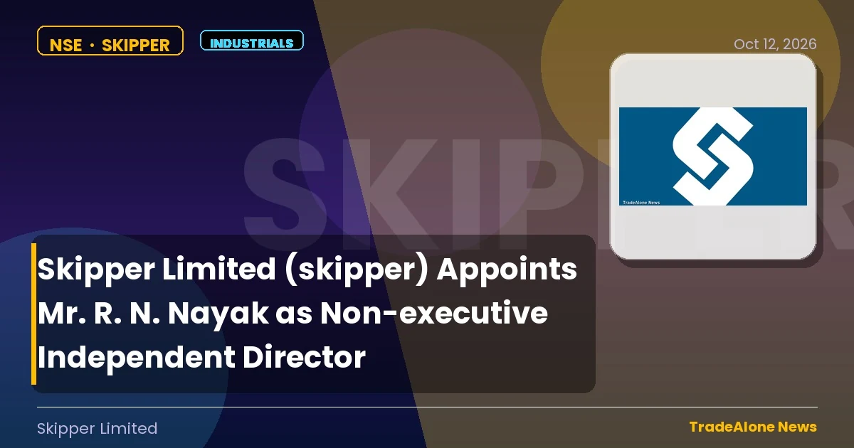 Skipper Limited NSE Skipper October Appointment
