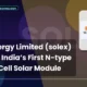 Solex Energy Limited NSE SOLEX Unveils India’s First N-type Quarter Cell