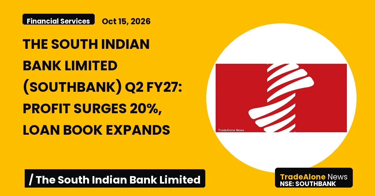 The South Indian Bank Limited Southbank Q2 FY27 Results
