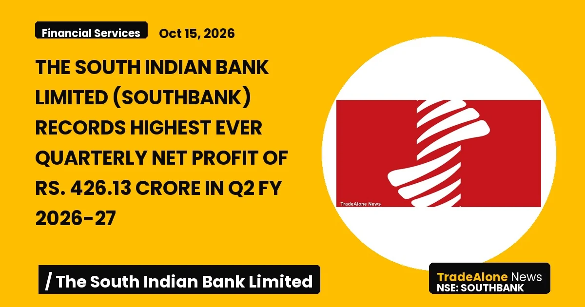 The South Indian Bank Limited Southbank Q2 Fy26-27 Results