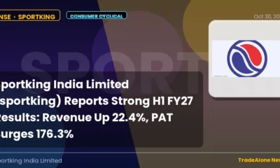 Sportking India Limited Sportking H1 FY27 Results