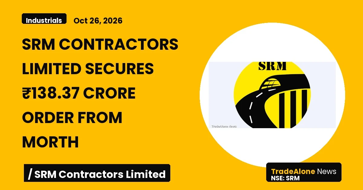 Srm Contractors Limited NSE SRM Q4 FY26 Order