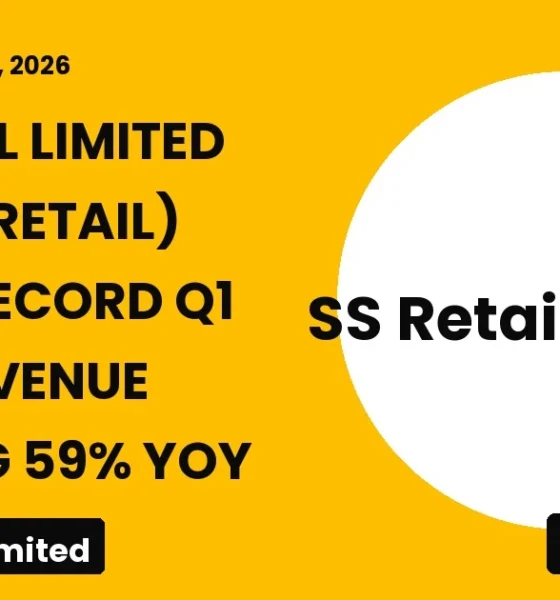 Ss Retail Limited NSE Ssretail Q1 FY27
