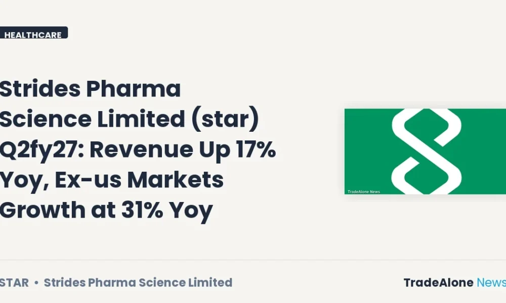 Strides Pharma Science Limited STAR Q2fy27 Results