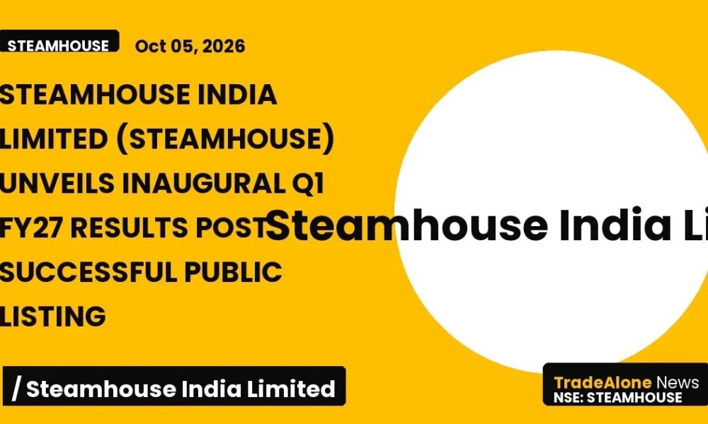 Steamhouse India Limited Steamhouse Q1 FY27 Results