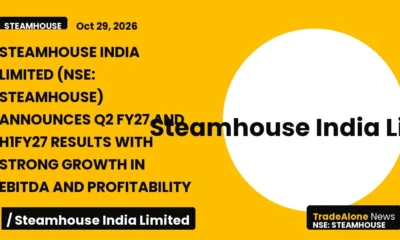 Steamhouse India Limited NSE Steamhouse Q2 FY27 Results