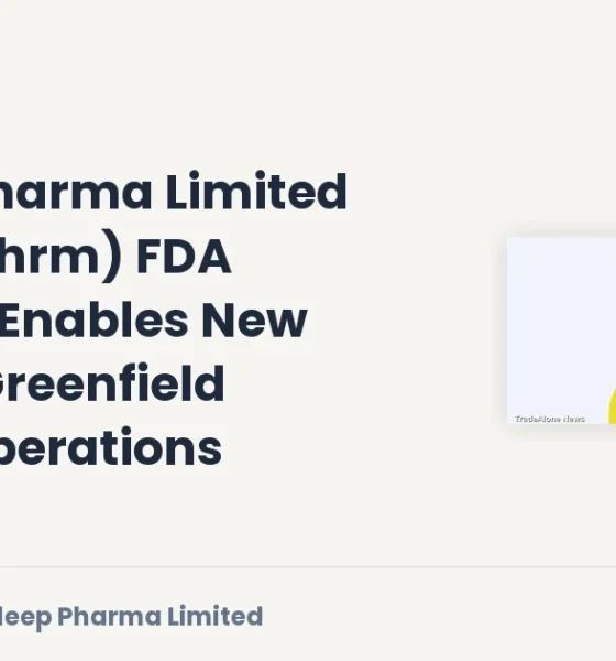 Sudeep Pharma Limited Sudeepphrm FDA Approval October 2026