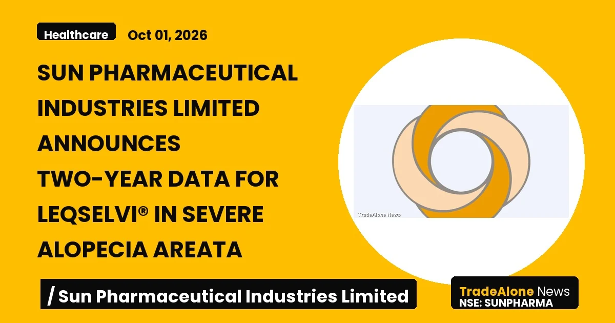Sun Pharmaceutical Industries Limited Sunpharma Two-year Data Leqselvi Alopecia Areata