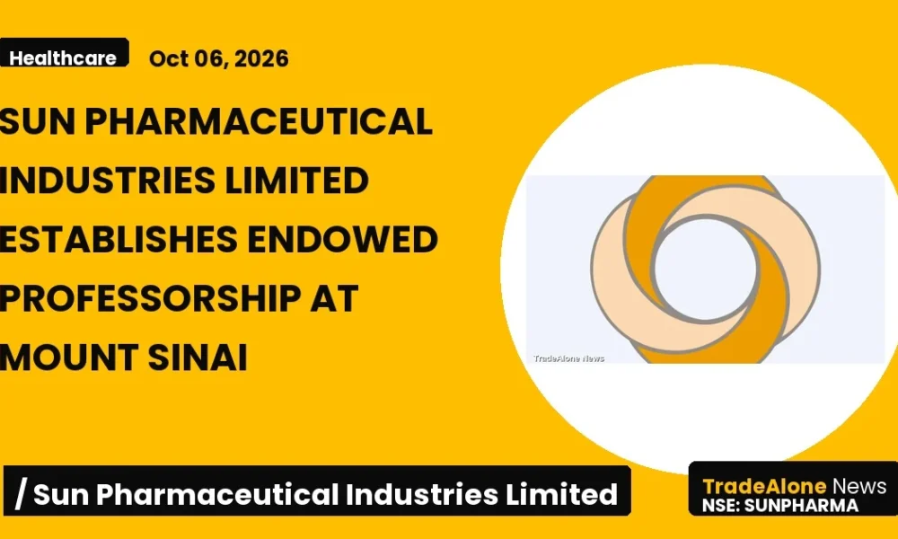 Sun Pharmaceutical Industries Limited Sunpharma October 2026 Endowed Professorship