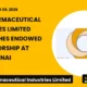 Sun Pharmaceutical Industries Limited Sunpharma October 2026 Endowed Professorship