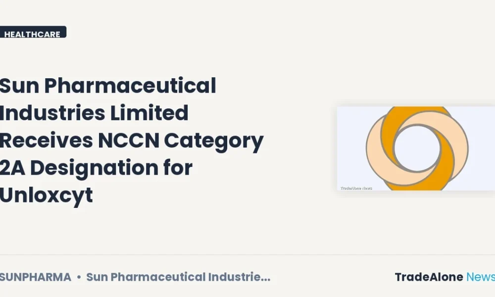 Sun Pharmaceutical Industries Limited Sunpharma NCCN Category 2A Designation