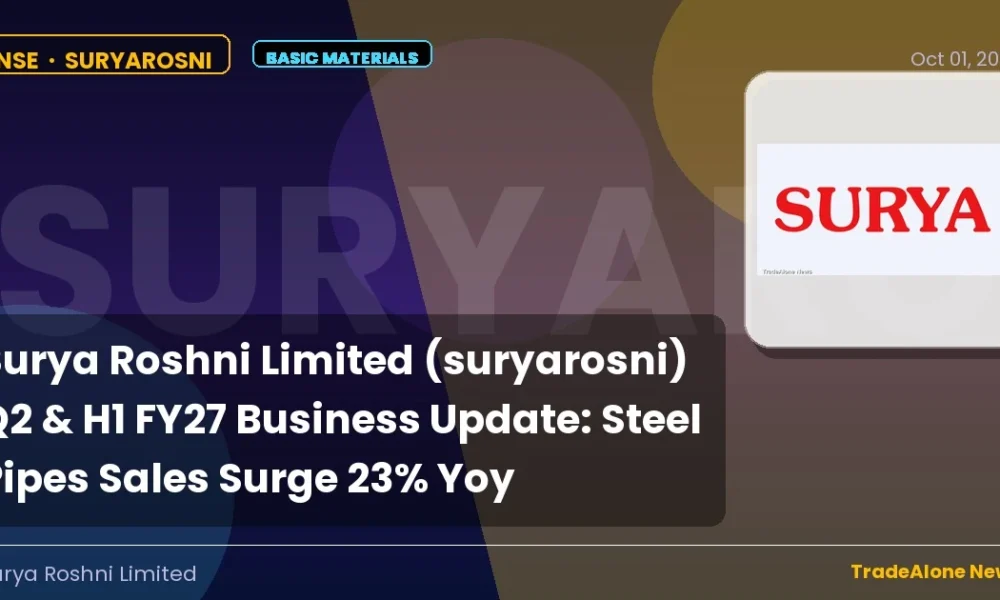 Surya Roshni Limited Suryarosni Q2 FY27 Business Update
