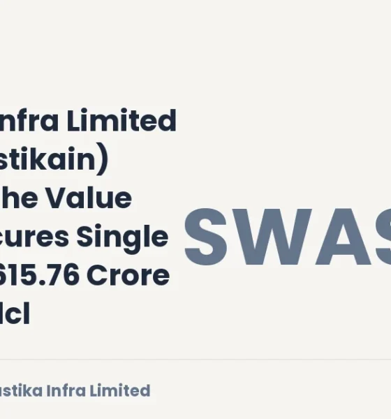 Swastika Infra Limited NSE Swastikain Single Order October 2026