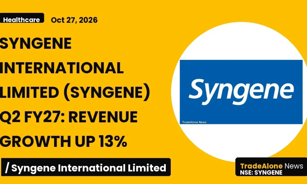 Syngene International Limited Syngene Q2 FY27 Revenue Growth
