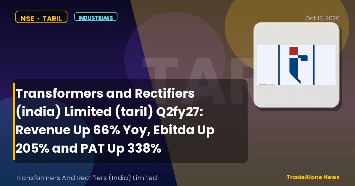 Transformers and Rectifiers (india) Limited TARIL Q2fy27 Results