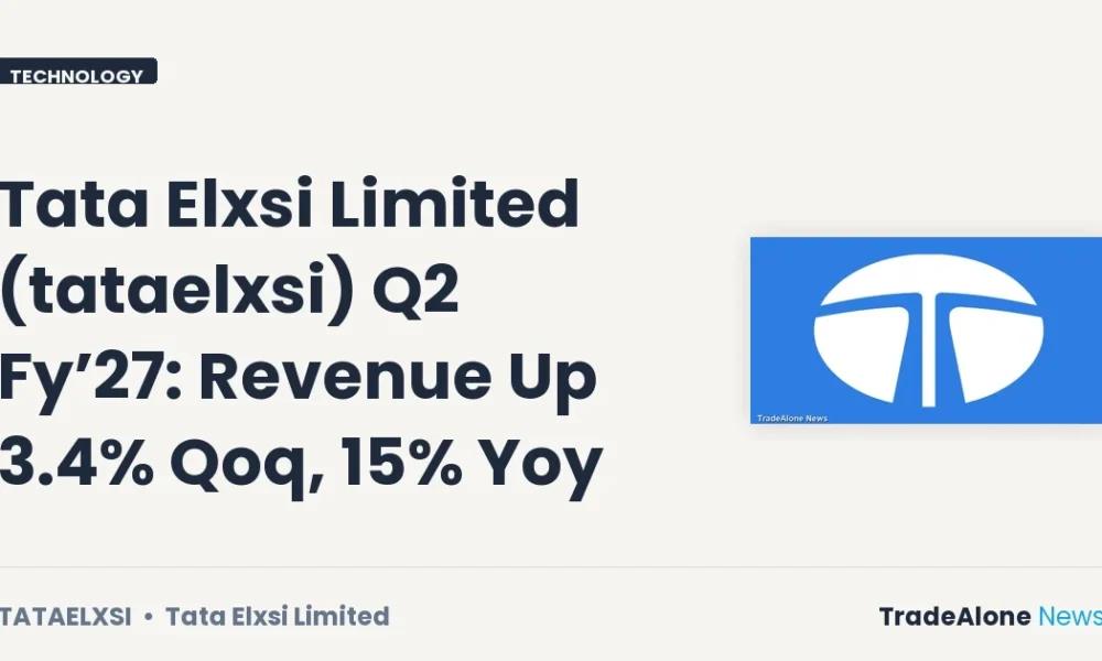 Tata Elxsi Limited Q2 FY’27 Revenue Growth