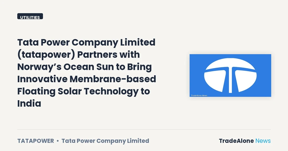 Tata Power Company Limited Tatapower October 2026 Partnership