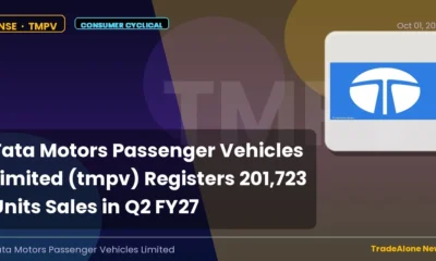 Tata Motors Passenger Vehicles Limited TMPV Q2 FY27 Sales