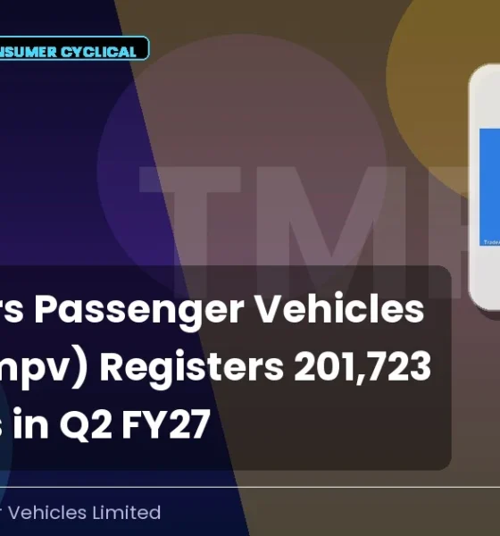 Tata Motors Passenger Vehicles Limited TMPV Q2 FY27 Sales