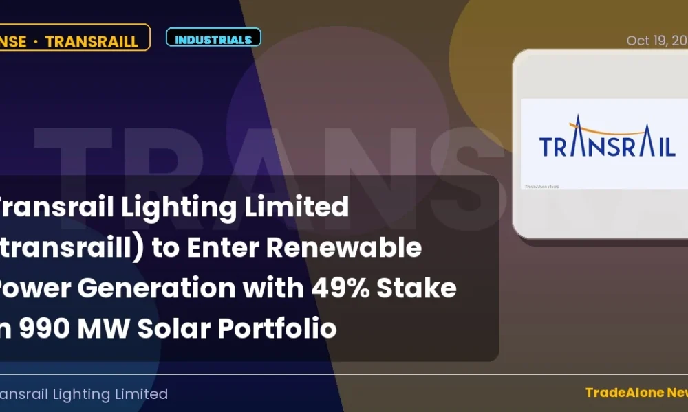 Transrail Lighting Limited Transraill October 2026 Solar Portfolio