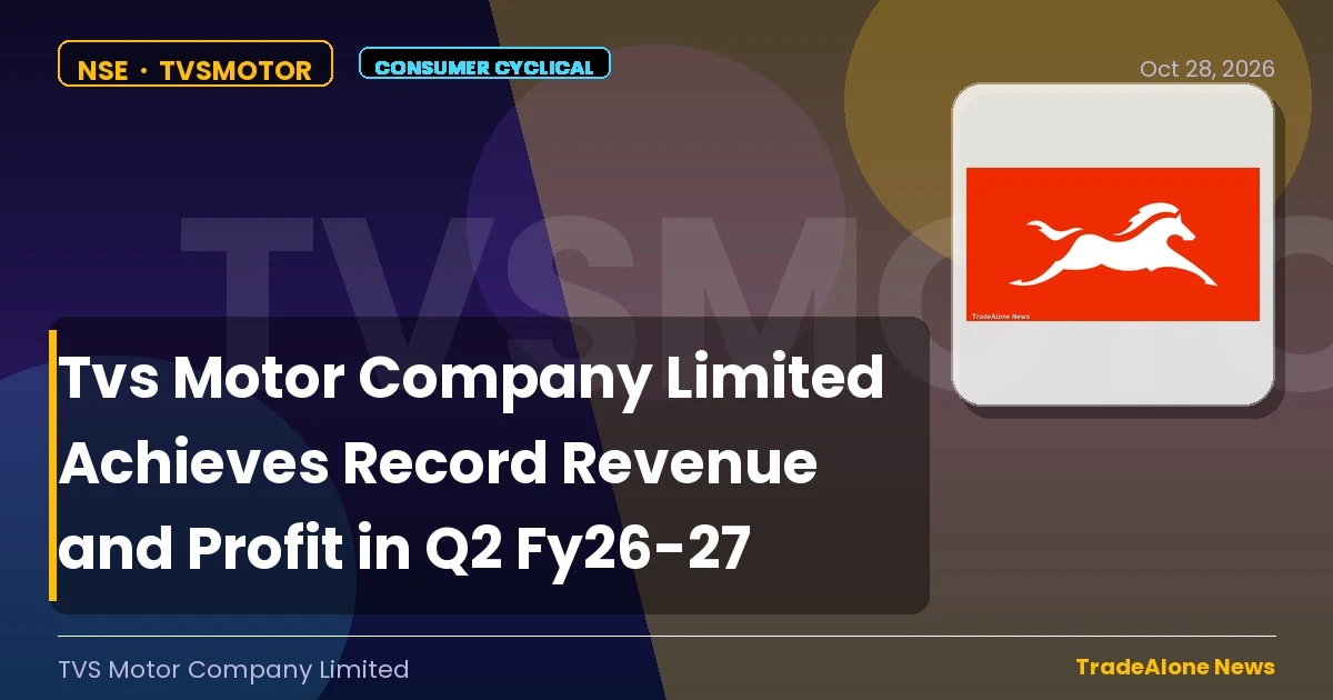 Tvs Motor Company Limited Q2 Fy26-27 Results