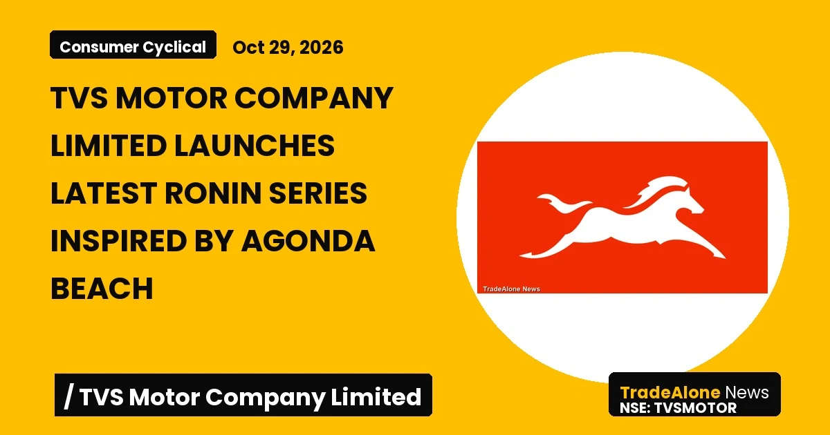 Tvs Motor Company Limited Tvsmotor October 2026