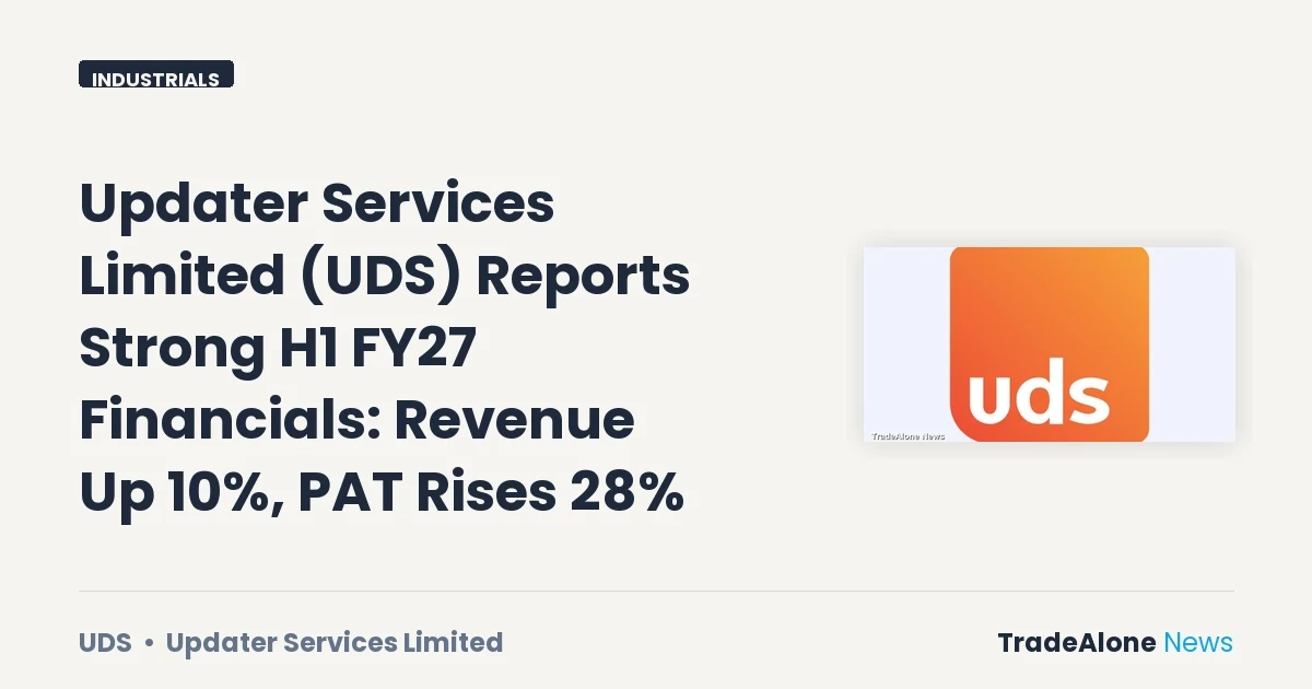 Updater Services Limited UDS H1 FY27 Results
