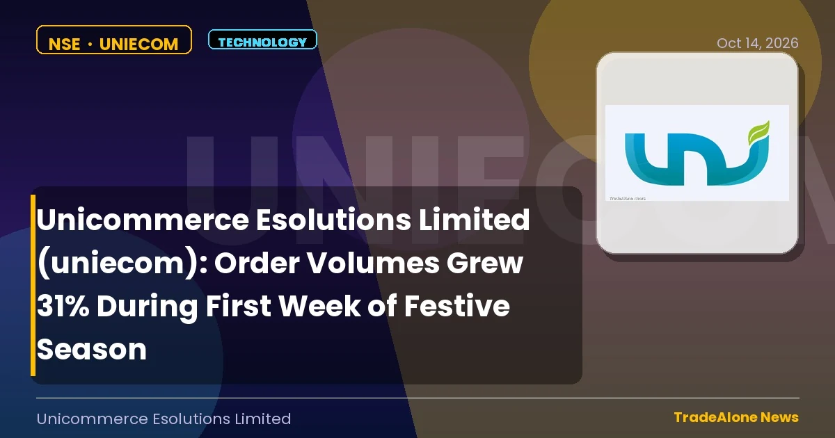 Unicommerce Esolutions Limited Uniecom October 2026 Festive Season